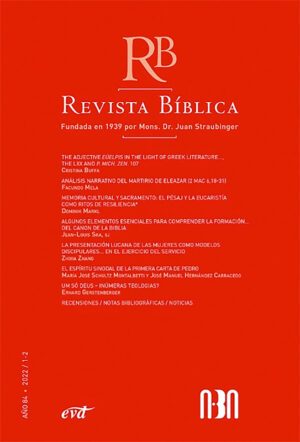 Revista Bíblica 2022/1-2- Año 84