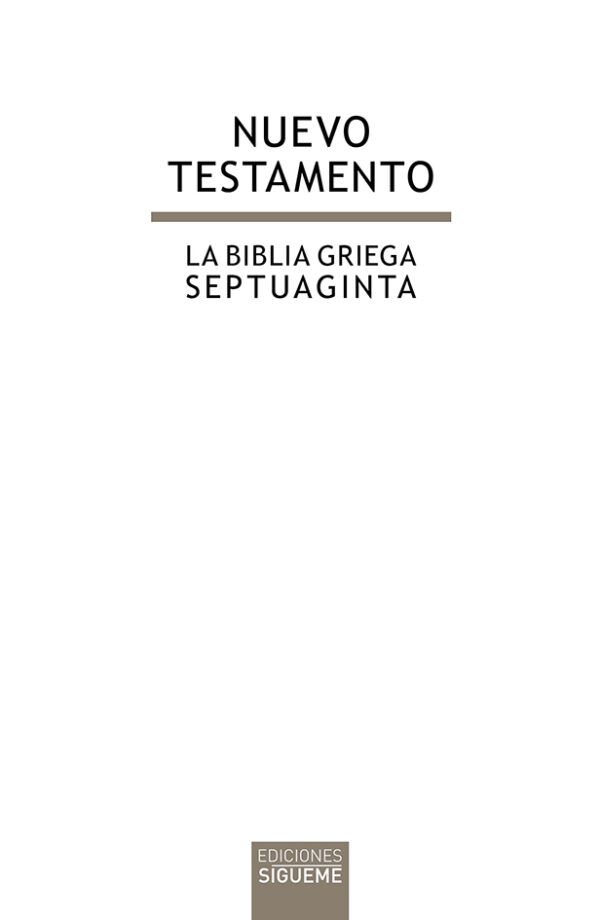 Nuevo Testamento-La Biblia Griega Septuaginta