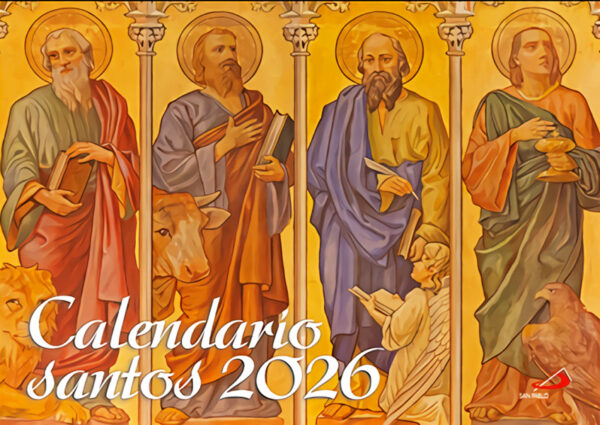 Calendario Santos 2026 - Pared