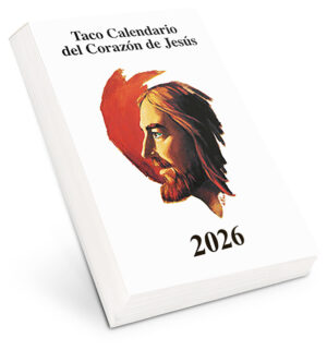 Taco 2026 Calendario Corazón de Jesús-pequeño con imán