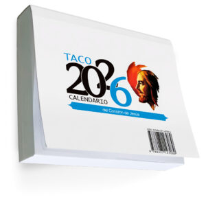 Taco 2026 Calendario del Corazón de Jesús- pared con Imán