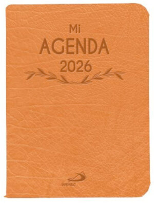 Mi agenda 2026 Simil Piel Naranja