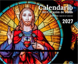 Calendario del Corazón de Jesús 2027 – Pared con faldillas